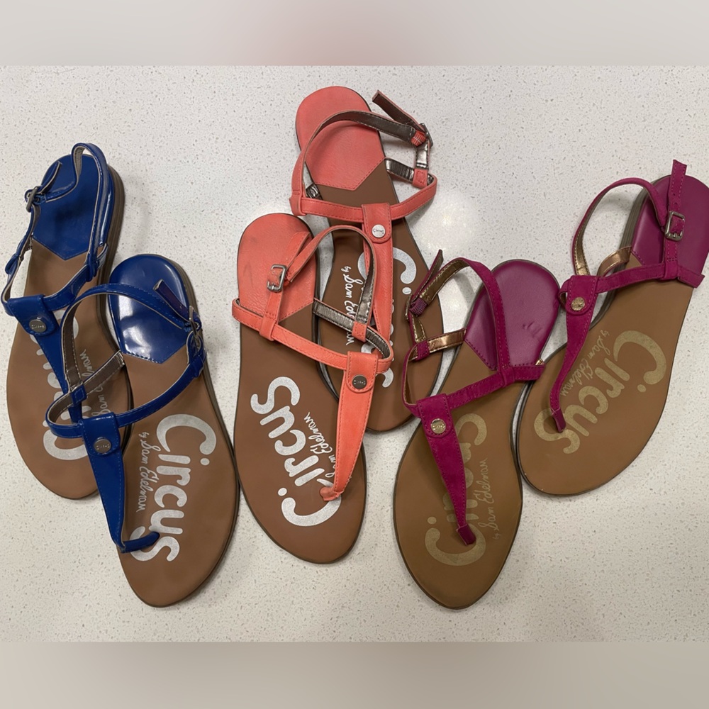 3 pairs of Sam Edelman | Circus Cario Sandals
